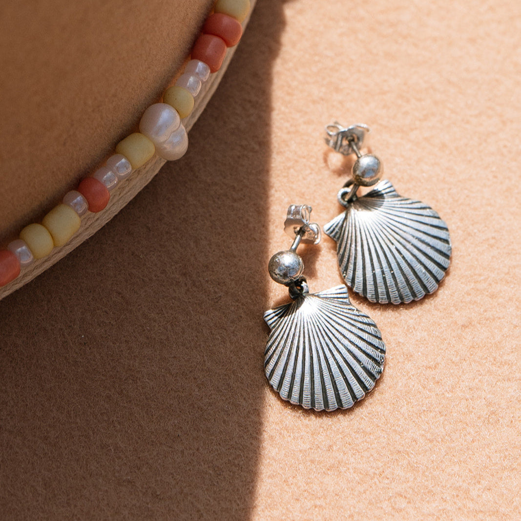 Silver Shells Earrings