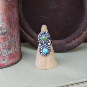 Crossroads Double Flower Ring