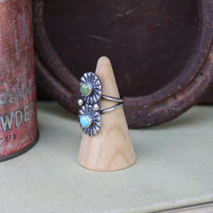 Crossroads Double Flower Ring