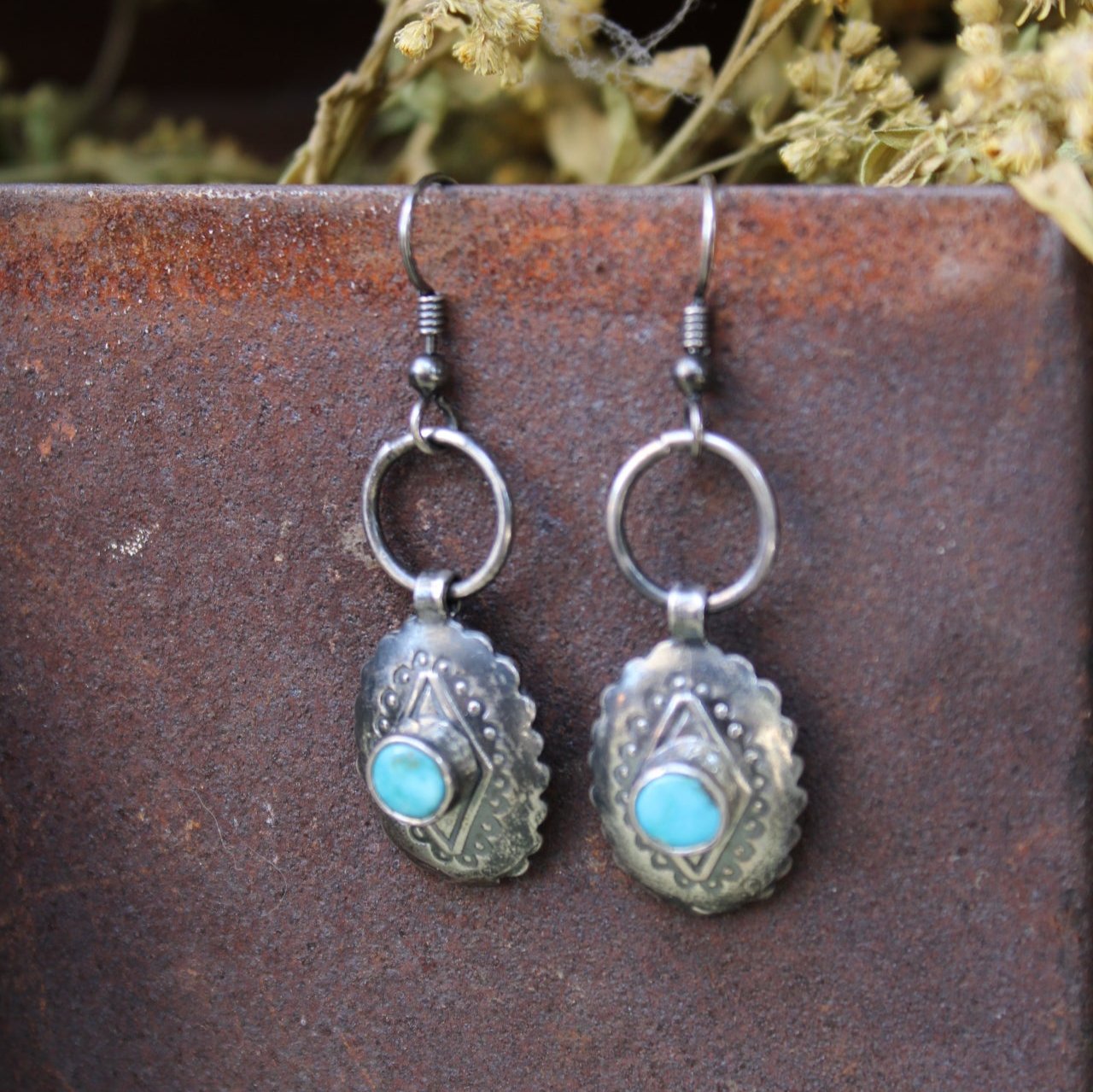 Western Concho Earrings