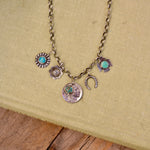 Load image into Gallery viewer, Cowboys &amp; Indians Charm Necklace
