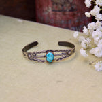 Load image into Gallery viewer, Golden Blue Travelers Cuff
