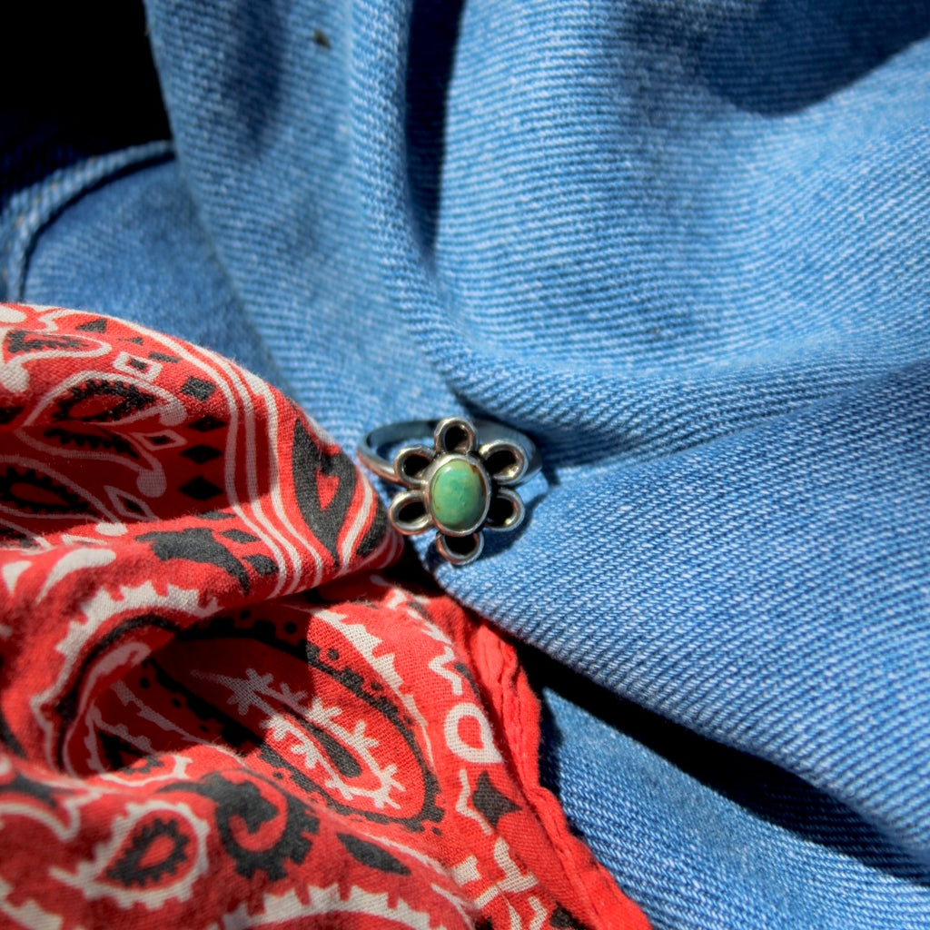 Green Daisy Ring #1