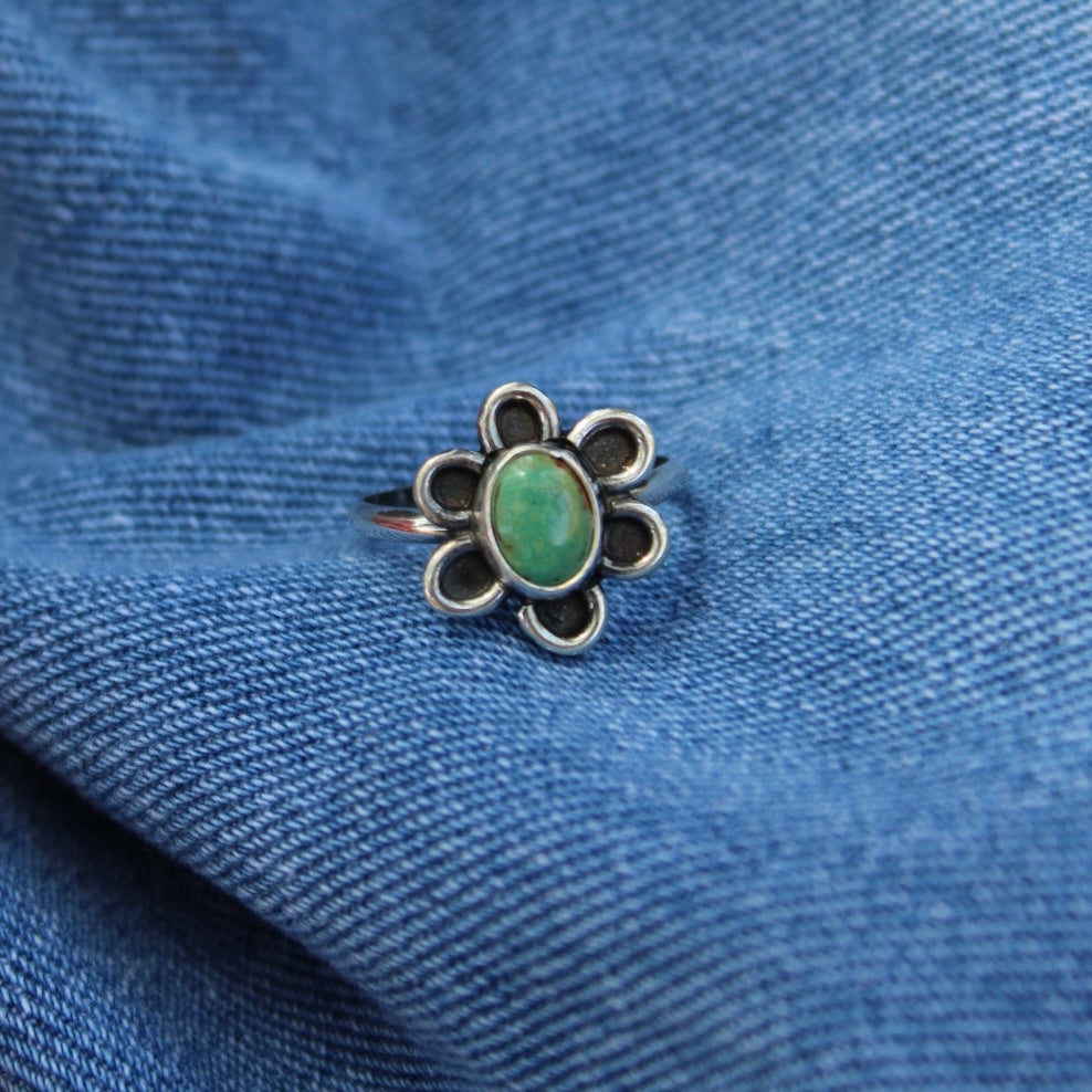 Green Daisy Ring #2