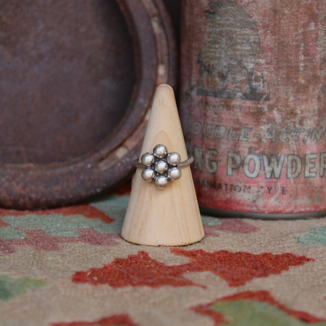 Sterling Silver Flower Ring