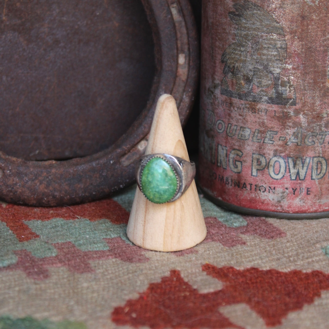 Green Signet Ring