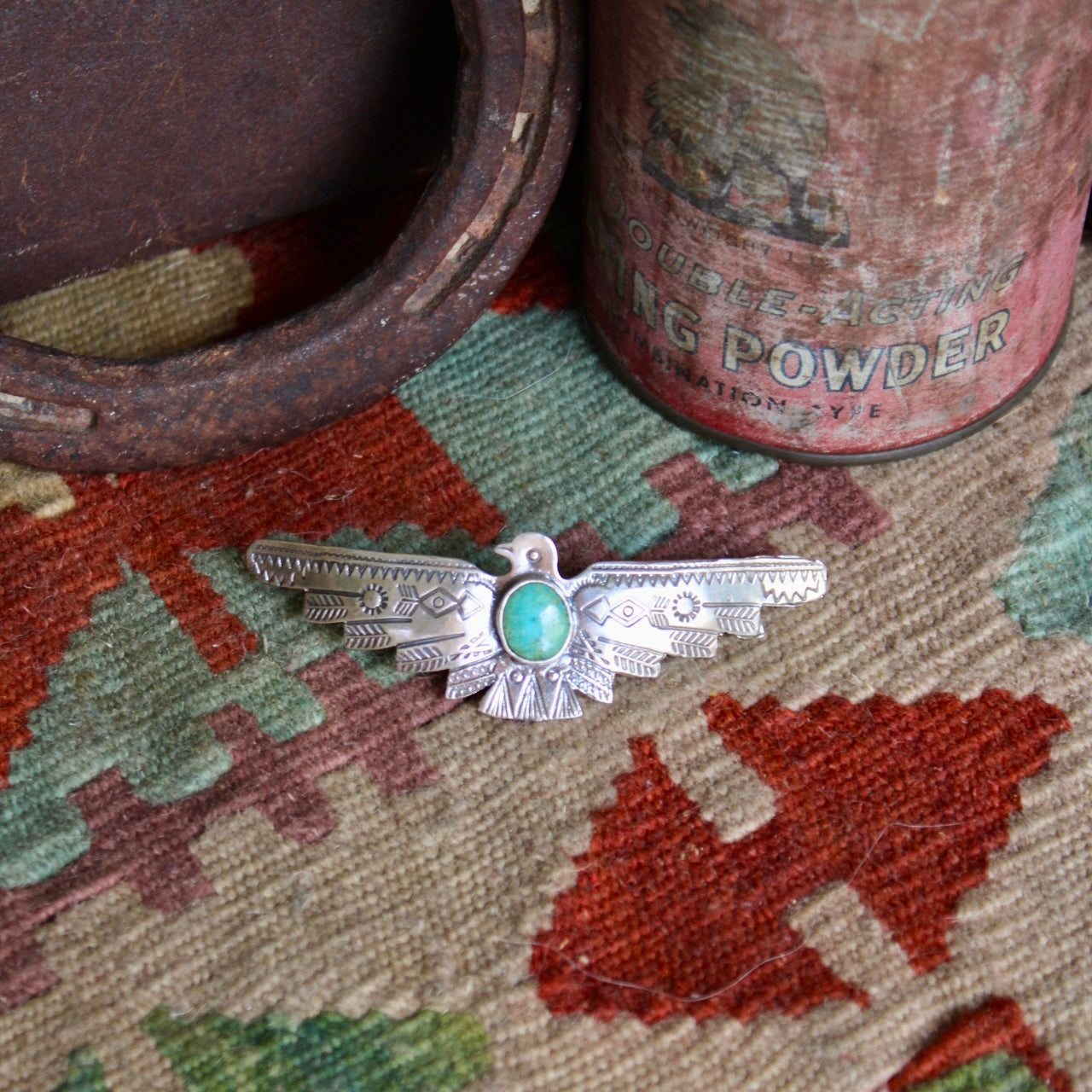 Thunderbird Turquoise Hair Barrette