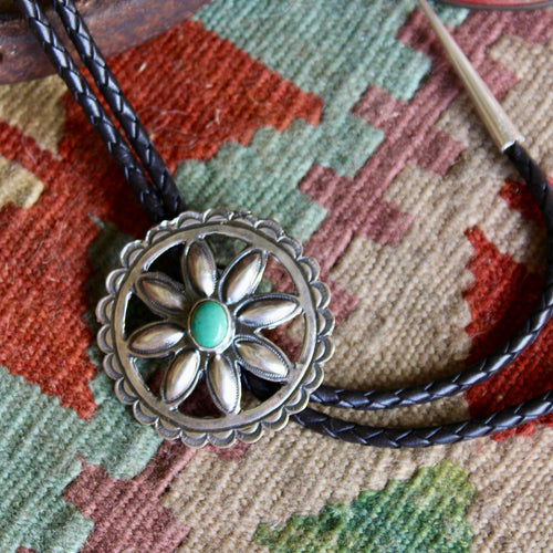 Flower Bolo Tie