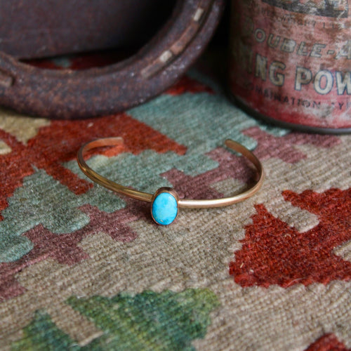 Gold Blue Turquoise Stacker