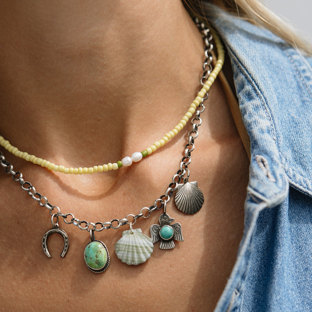 Butter Yellow Bead Necklace