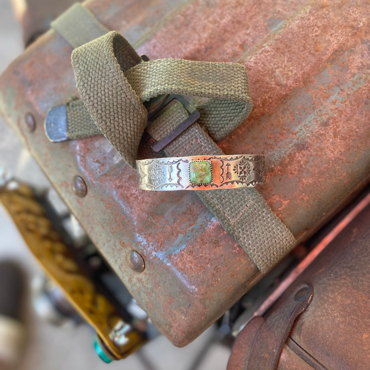 Mens Story Teller Cuff