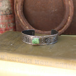 Load image into Gallery viewer, Green Mens Story Teller Cuff
