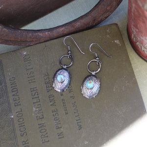 Blue Concho Earrings #3