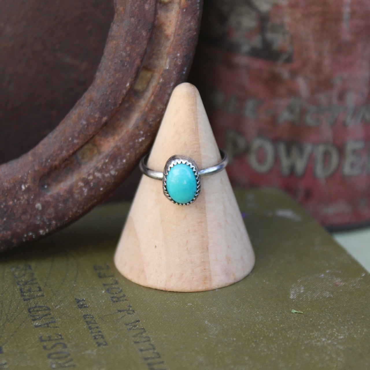 Turquoise Stacker Ring #6