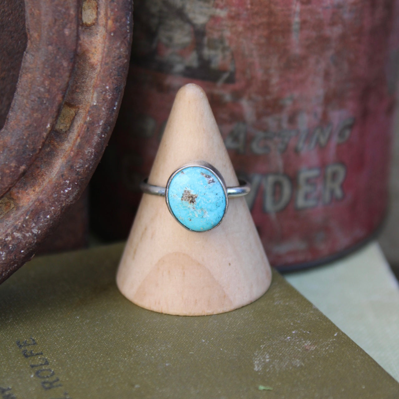 Turquoise Stacker Ring #9