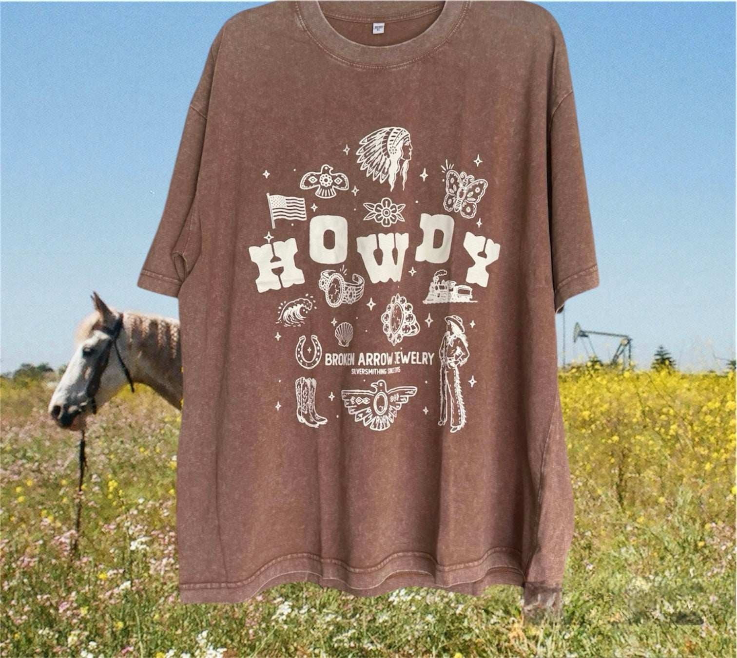 Brown HOWDY T-Shirt