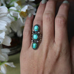 Load image into Gallery viewer, Triple Stone Ring #5
