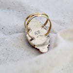Load image into Gallery viewer, Red Banded Agate Ring #4
